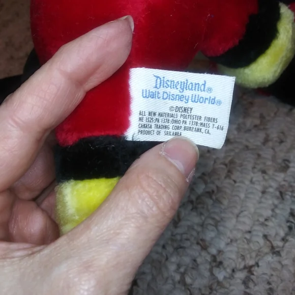 Vintage Disneyland Souvenir Plush Mickey & Minnie Set - Picture 7 of 8